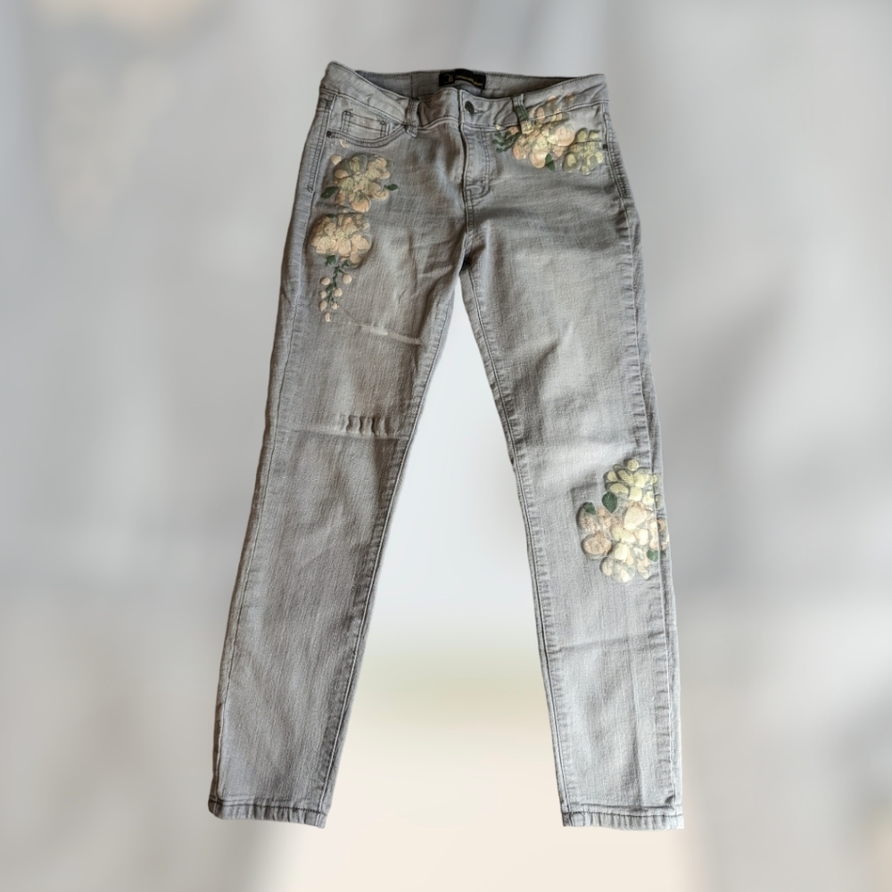 Catherine Malandrino Painted Skinny Jeans